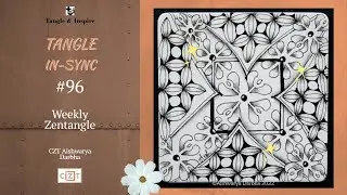 LILILANDE CALIBREE - Pattern Drawing on a Zentile #TIS96 - Year 2022