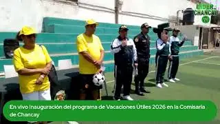 #EnVivo Vacaciones &Uacute;tiles en la comisar&iacute;a de Chancay