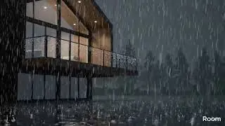 Cozy Rainfall & a Distant Rumble | Ambient Soundscape for Ultimate Relaxation