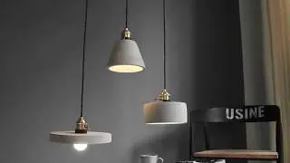 Concrete pendant lamp - Mooielight