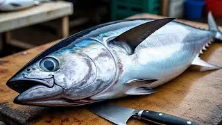 Precision Cuts❗🔥 Yellowfin Tuna Cutting Skills like a Pro in Sorong city, Live Streaming 27 Jan 26