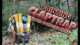 Painting Claptrap from Borderlands