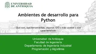 Python | IDE's y Editores de Texto para Python
