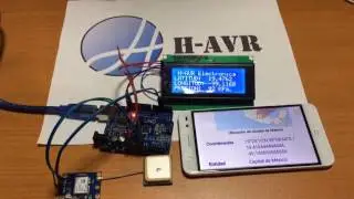GPS NEO 6m con Arduino uno y LCD de 20x4.