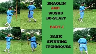Shaolin Kung Fu  Basic Bo Staff Techniques Part-1🔥🔥🔥🔥