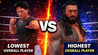 WWE 2K25 - Highest Overall Vs Lowest Overall - Gameplay - [4K/60FPS]