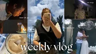 Minha rotina da semana | café gelado, leituras, comprinhas e família….