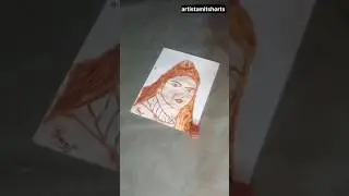 Sketch of the person who identifies the painting is ready, painting will be ordered #youtubeshorts