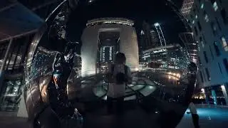 A walk around DIFC at night