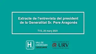 Extracte de l'entrevista del president de la Generalitat Sr. Pere Aragon&egrave;s