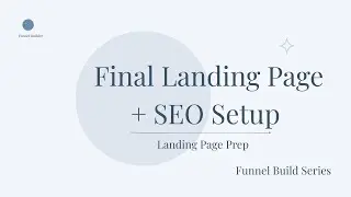 Final SEO Meta Walkthrough + Publish | GoHighLevel Landing Page