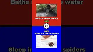 What would you rather? DISGUSTING GROSS Edition 🤮 #short #disgusting #choose #quiz #wouldyourather