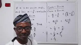 Trigonometry made easy | Waec , Neco, SAT and Utme | Acute angle