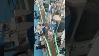 Automatic Round Bottle Labeling Machine High Speed Sticker Applicator for Glass and Plastic Jars