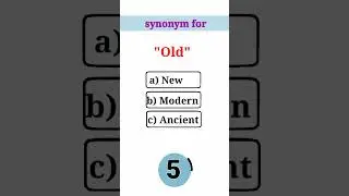 Synonyms for Old #synonyms #quiz #english