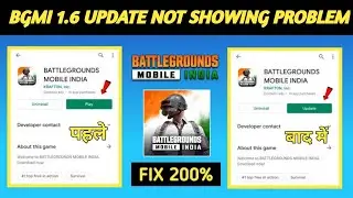 BGMI 1.6 Update Not Showing On Play Store | How To Solve BGMI 1.6 Update Problem | BGMI Update