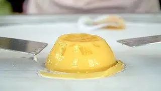 FRUIT YOGURT MANGO PUDDING - ICE CREAM ROLLS
