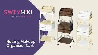 Assembly instructions-SWTYMIKI Rolling Floor Skincare Makeup Organizer Cart-ZWJ145(B0FR9LT97J)