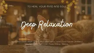 Cozy Jazz with Sleeping Cats 🐱 | Calm Night Jazz for Deep Relaxation