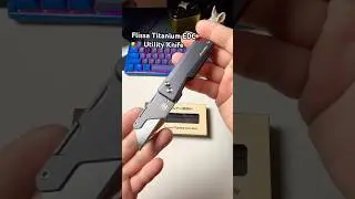 Flissa Titanium EDC Utility Knife. This thing is Awesome! #multitool #edc #edcknife #knifereview