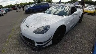 CHEVROLET CORVETTE Z06 RR BY CALLAWAY  RACING CAR WALKAROUND AND  INTERIOR  WHITE COLOUR