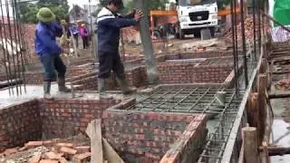 Traditional Beam Foundation Building Using Ready Mixed Concrete - How To Build Houses Step By Step