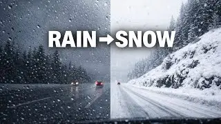Into the Snow ❄️ | Rainy Seattle to Snowy Mountain Highway Drive (POV)