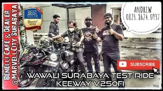 Bapak Wakil Walikota Surabaya Test Ride KEEWAY V250FI @vespa.motorjatim