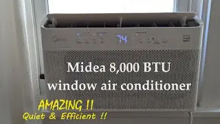 Midea 8,000 BTU Window AC ~ One Month Review (AMAZING!!! Quiet & Super Efficient)