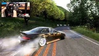 Drift Toyota Soarer JZZ30 with Thrustmaster Steering Wheel | #Assetto Corsa