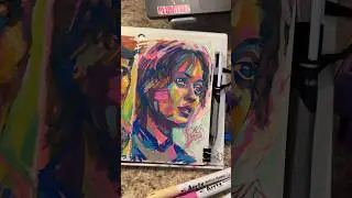 Painting a Portrait of Lucy From Fallout! #shorts #art