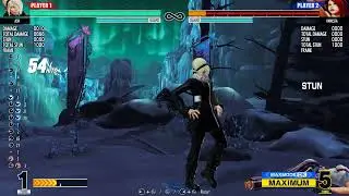 KOFXV: Ash Crimson Ventose Stun Corner Combo