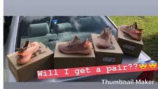 Camping out for the Yeezy boost 350 V2 Clay!!! Will I be able to copp a shoe?😱😱😱😨🔥🔥👟
