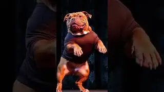dog body builder show stage par #shortvideo