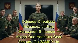 Офицер Спецназа Насмехался Над Женщиной В Форме — Когда Она Назвала Своё Звание, Он ЗАМЕР На Месте