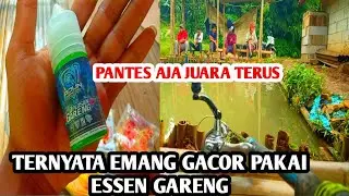 TES ESSEN GARENG ADUN MANCING || CARA MERACIK UMPAN IKAN MAS PALING JITU