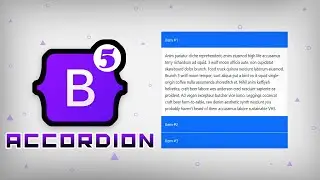 Bootstrap 5 Accordion Design | Responsive Simple Accordion Menu Using HTML And CSS Only