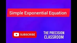 Solution to Exponential Equation #maths #mathsmadeeasy #youtubealgorithm 