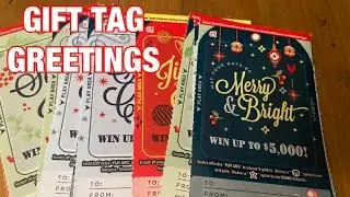 Gift Tag Greetings Tickets‼️ California Lottery Scratchers🤞🍀🍀🍀