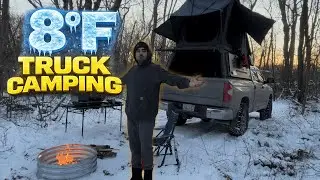 Truck Camping in 8&deg;F with a Pop-Up Camper | Outside Campers Winter Test