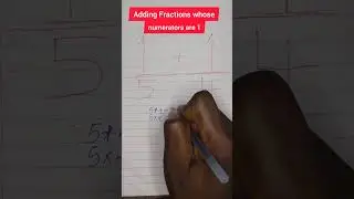 Addition of fractions whose numerators are 1 #fraction #numerator #addition #shorts