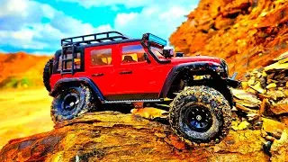 Jeep Wrangler auf Abwegen // DF4xs DF Models 1:24 Crawler im Offroadmodus  RC Scale Crawler
