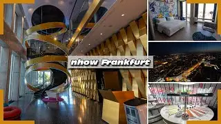 Nhow Frankfurt Hotelrundgang | nhow Premium Zimmer mit Aussicht | Fr&uuml;hst&uuml;cksbuffet | NFT Skybar | 4K