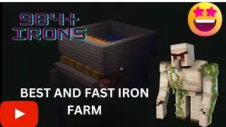 minecraft iron farm || how to make iron farm in Minecraft || iron farm 1.20