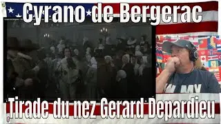 Cyrano de Bergerac - Tirade du nez Gerard Depardieu (Eng sub) - REACTION - LOL