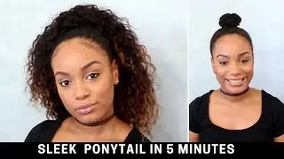 Sleek High Ponytail in JUST 5 Minutes