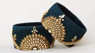 Latest Designer Bridal Silk Thread Bangles Set Making || Wedding bangles tutorial  || DIY 2020