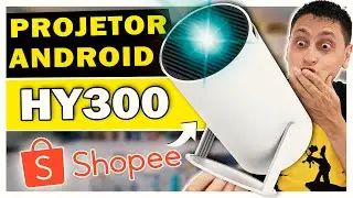 Projetor HY300 da Shopee é bom? Unboxing e Review
