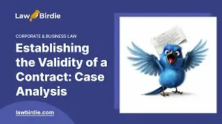 Establishing the Validity of a Contract: Case Analysis - Essay Example