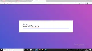 Membuat Website Form Kombinasi Linear Gradient HTML & CSS